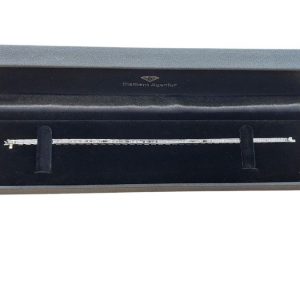 Platin Armband 950 Baguette Diamanten