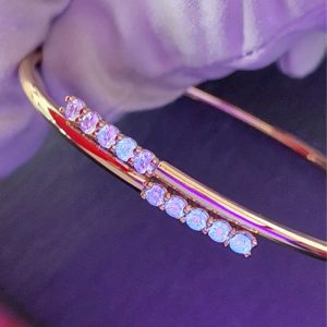 Lichtberg Armreif 0,76 ct. Gelbgold Diamanten 18K Fluoreszenz