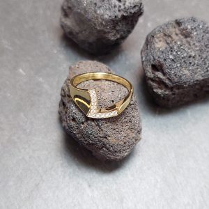 Lichtberg Diamant Ring 18K Gelbgold L