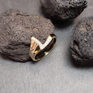 Lichtberg Diamant Ring 18K Gelbgold L