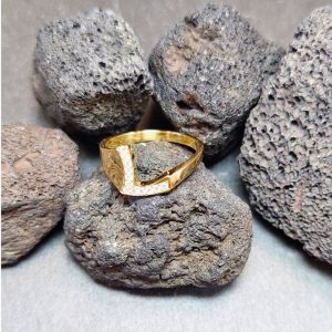 Lichtberg Diamant Ring 18K Gelbgold L Markenschmuck 0,12 ct