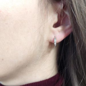 Creolen Weissgold Diamant 2415