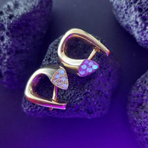 L1 Ohrringe Gelbgold Lichtberg Diamanten