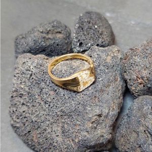 Lichtberg Diamantring B 0,12 ct 750 Gelbgold 18K