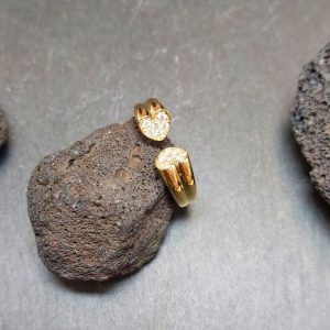 Lichtberg Diamantring Doppel Herz2 0,24 ct.