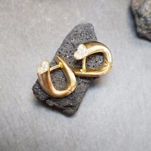 Lichtberg Herz Ohrstecker Gelbgold 750