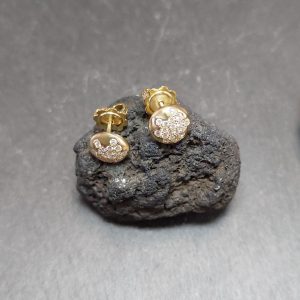 Lichtberg Ohrstecker Diamant rund Zauber Gelbgold 18K