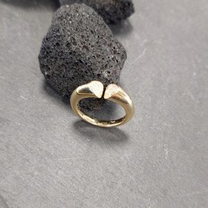 Lichtberg Trilogie 0,14 ct. Gelbgold Diamantring 18K
