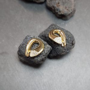 Lichtberg Trilogie Ohrringe 18K Gelbgold