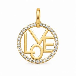 Diamant Anhänger, Gelbgold, Gold, 750, 18K