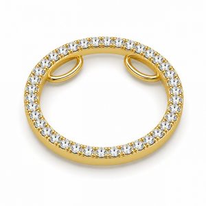 Diamant Anhänger, Diamantanhänger, Gelbgold, Gold, 750, 18K