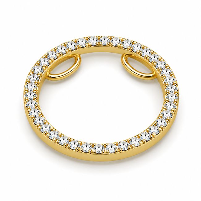Diamant Anhänger, Diamantanhänger, Gelbgold, Gold, 750, 18K