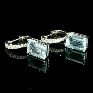 Ohrringe Hänger Creolen Aquamarin 33_40