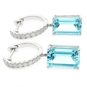 Ohrringe Hänger Creolen Aquamarin 33_40