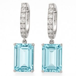 Ohrringe Hänger Creolen Aquamarin 33_40