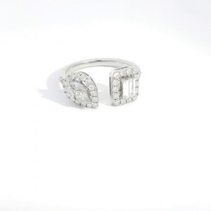 Diamant Ring 0,80 ct. Weissgold 18K