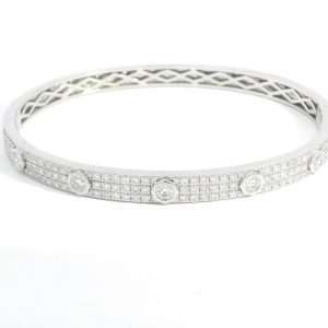 Diamant Armreif 1,67 ct. Weissgold 18K