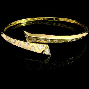 Diamant Armreif 0,25 ct. Gelbgold18K