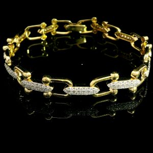 Diamant Armreif 1,88 ct. Gelbgold 18K