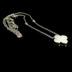 Diamant Collier "Kreuz" 0,51 ct. Weissgold 18K