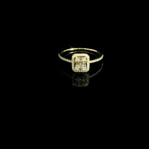 Diamant Ring "Illusion" 0,15 ct. Gelbgold 18K