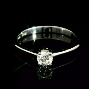 Diamant Ring Solitaire Verlobungsring 0,23 ct. Weissgold 18K