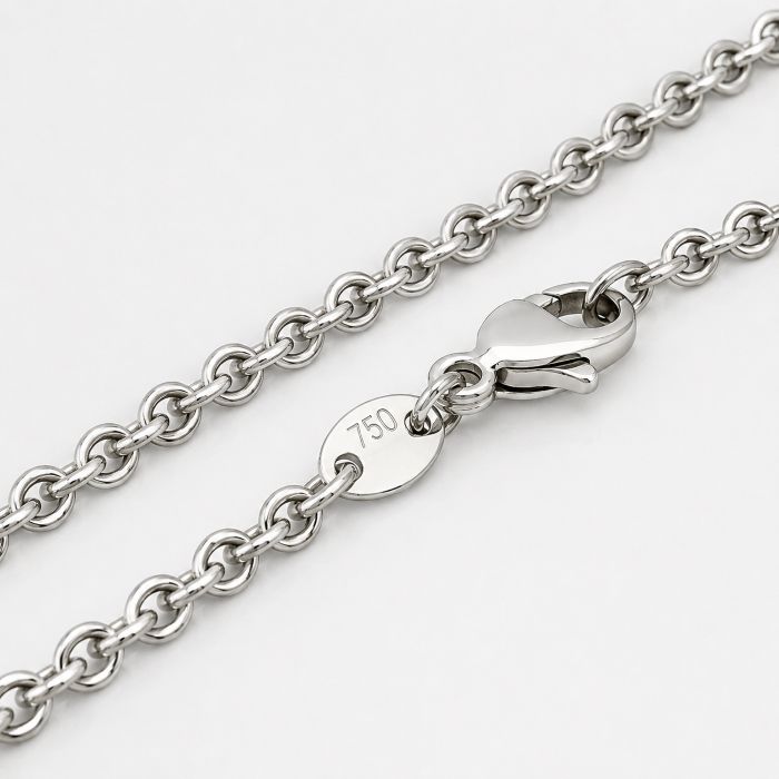 Ankerkette, Goldkette, Weissgold, Gold, 750, 18K