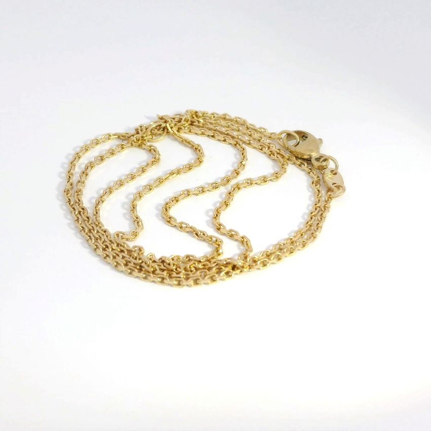 Ankerkette, Diamantiert, Goldkette, Gelbgold, Gold, 750, 18K