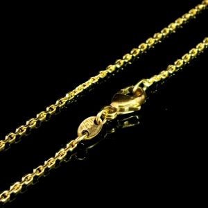 Ankerkette, Diamantiert, Goldkette, Gelbgold, Gold, 750, 18K