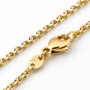 Ankerkette, Halskette, Goldkette, Gelbgold, Gold, 750, 18K