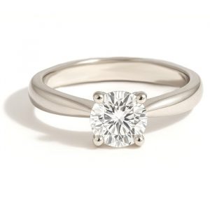 Barcelona Ring Verlobung Weissgold