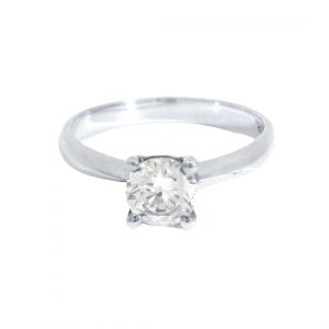 Barcelona Diamantring Verlobungsring Weissgold