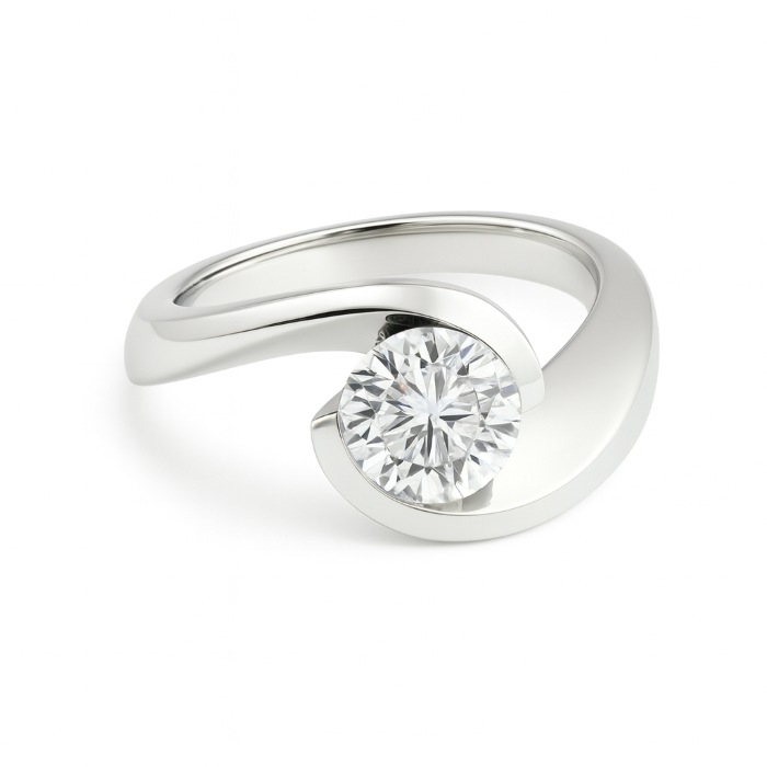 Berlin Ring Verlobung Weissgold