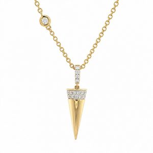 Diamant Collier, Diamantcollier, Gelbgold, Gold, 750, 18K