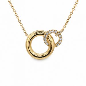 Diamant Collier, Diamantcollier, Ringe, Gelbgold, Gold, 750, 18K