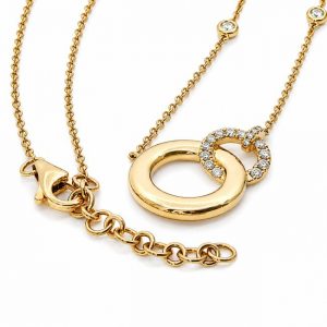 Diamant Collier, Diamantcollier, Ringe, Gelbgold, Gold, 750, 18K