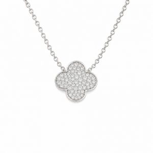 Diamant Collier, Diamantcollier, Kreuz, Weissgold, Gold, 750, 18K