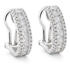 Creolen Clips gross 0,87 ct. 33_32 18K Weissgold