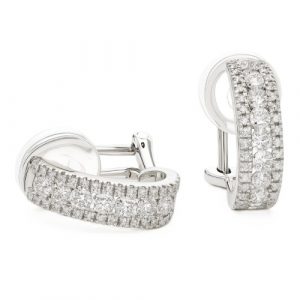 Creolen Clips gross 0,87 ct. 33_32 18K Weissgold2