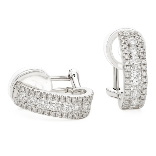 Creolen Clips gross 0,87 ct. 33_32 18K Weissgold2