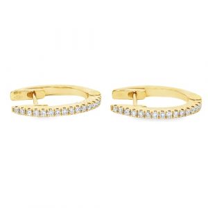 Creolen Gelbgold 33_38 0,15 ct. Ohrringe 18K Gelbgold