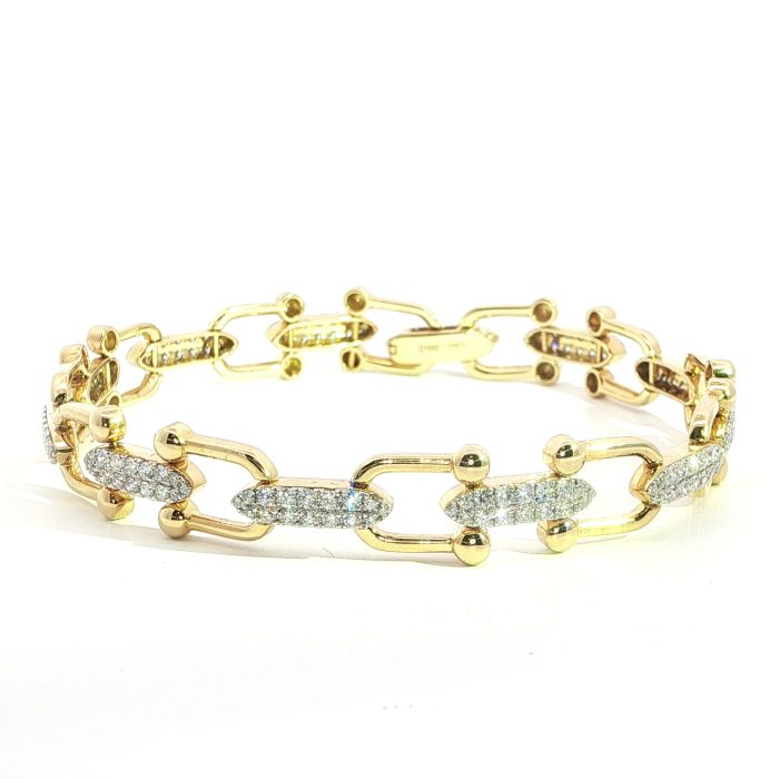 Diamant, Armreif, Gelbgold, Gold, 18K,