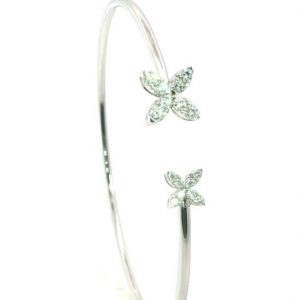 Diamant, Armreif, WG, 0,41 ct., Weissgold, 18K