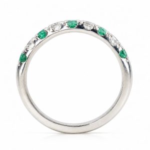 Diamant Ring, Diamantring, Brillant Ring, Brillantring, Smaragdring, Smaragd, Memory, Halbmemory, Weissgold, Gold, 18K, 750