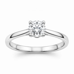 Diamant Ring, Brillant Ring, Solitär, WG, 750, 18K