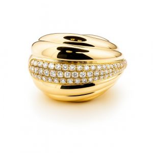 Gelbgold Diamantring Opulent 18K