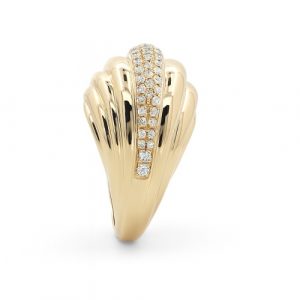 Gelbgold Diamantring Opulent 18K