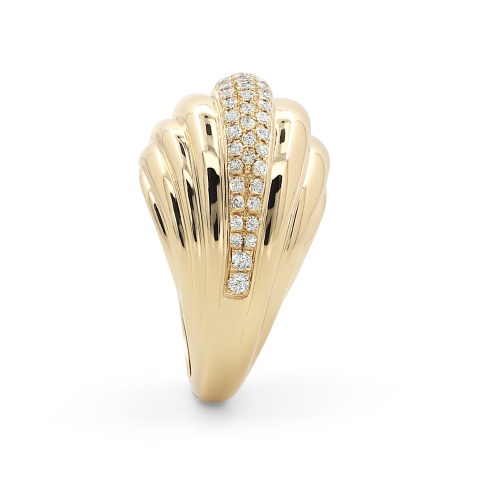 Gelbgold Diamantring Opulent 18K