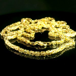 Goldkette Königskette 4mm 585 14K 80cm