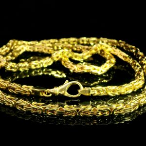 Goldkette Königskette 4mm 585 14K 80cm